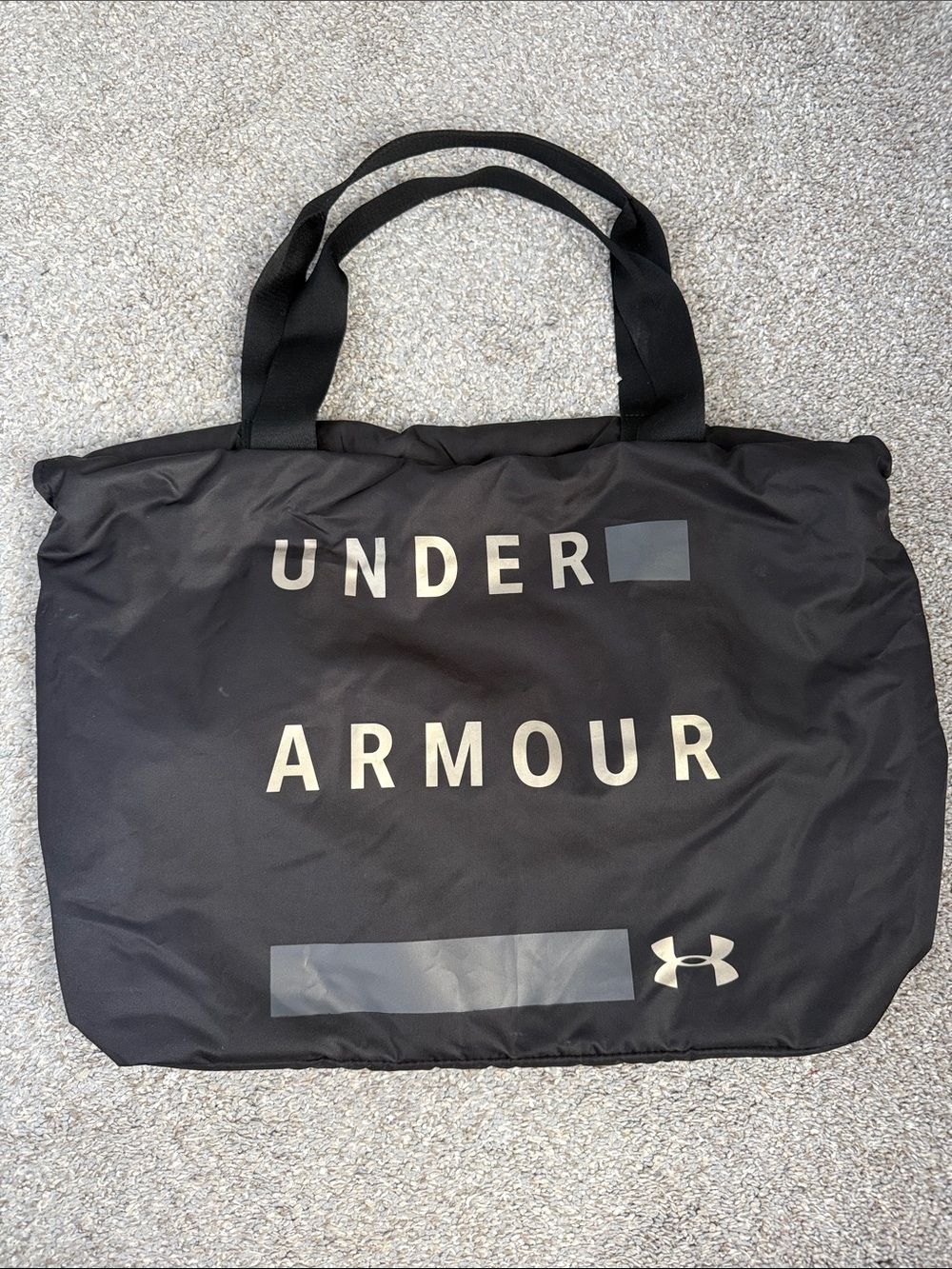 Under Armour Black Duffel Tote Bag with Logo